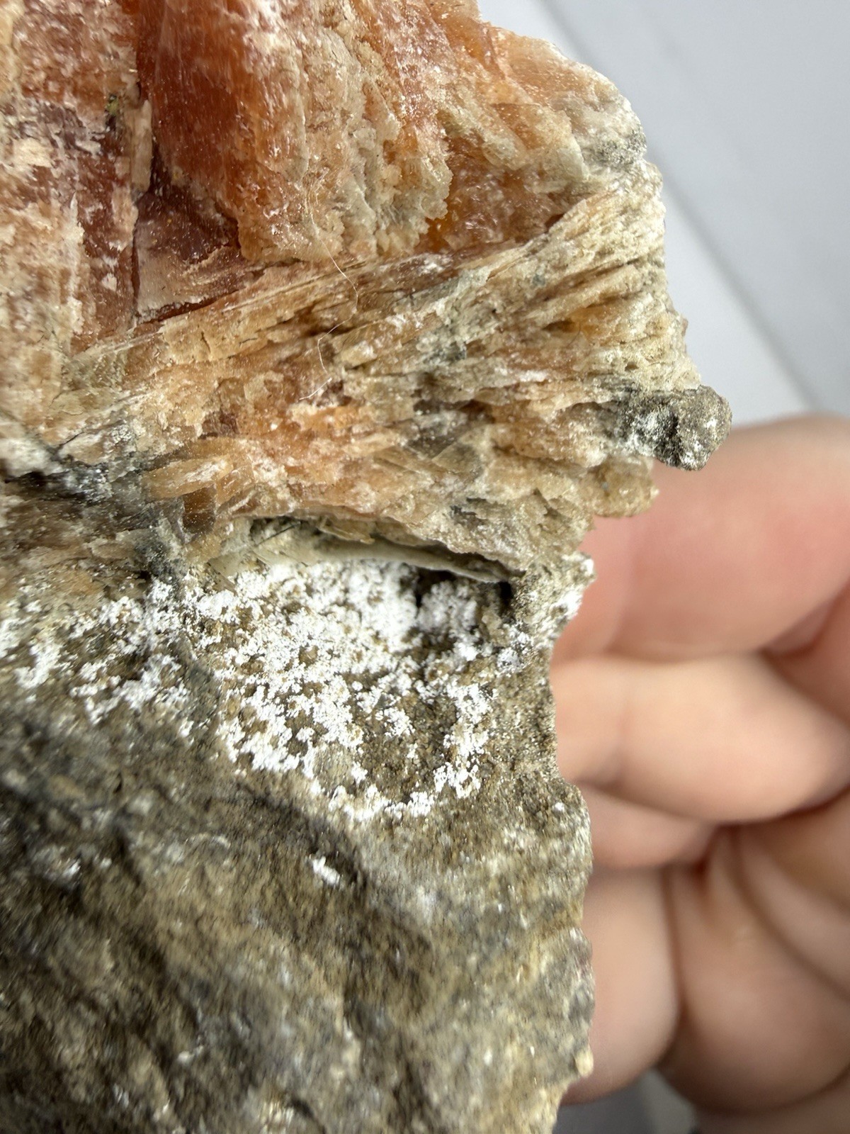 Natural Orange Celestite Crystals Mineral Specimen Canada 206g