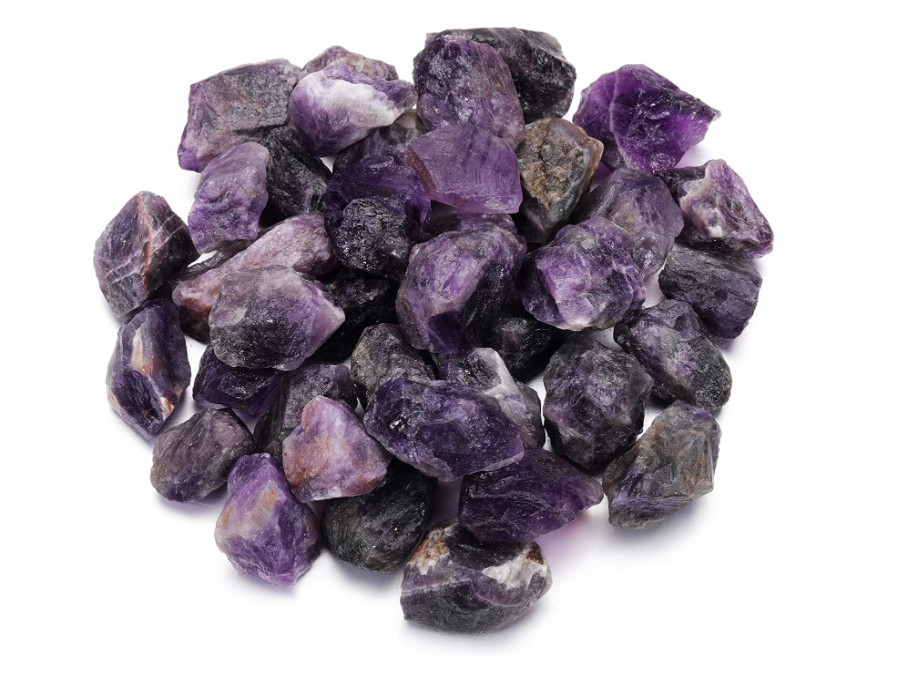 Natural Amethyst Crystals Gemstones Healing Stones Raw Rough Rocks 3-5cm