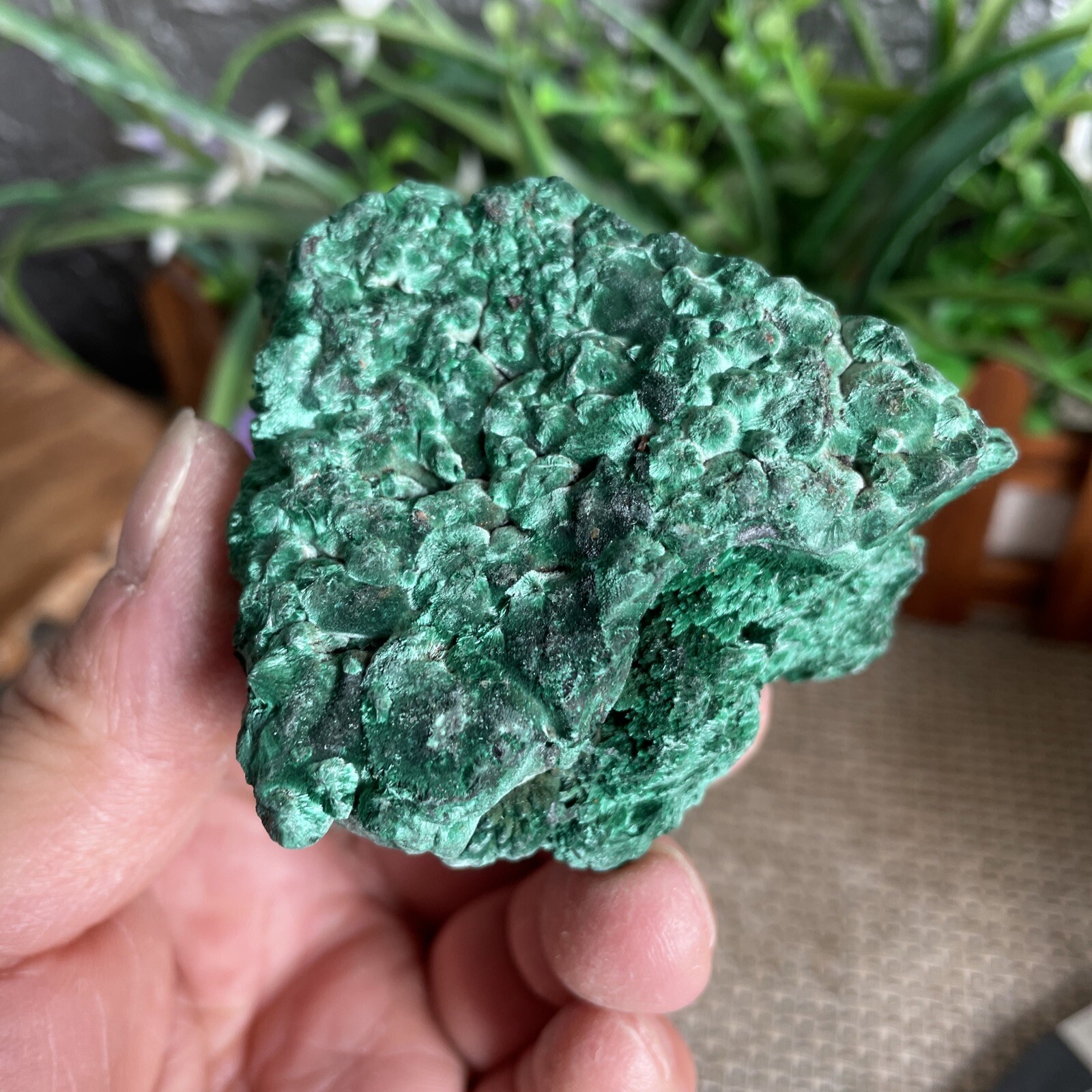 188g Natural malachite slice quartz crystal luster mineral specimen A39