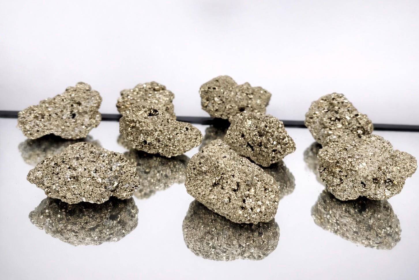 1x Pyrite Crystal Raw Nugget – Peru – 2.5 to 3 inches average