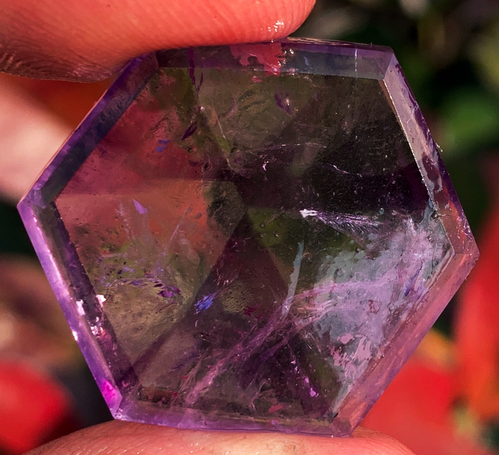 43CT WOW! Boutique Natural Trapiche Star Super Seven Amethyst Specimen ie2949