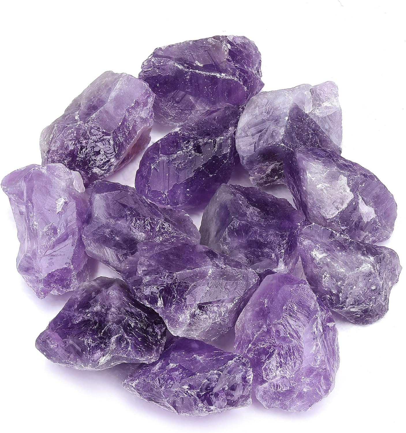 Large 1″ Bulk Amethyst Healing Crystals Rough Stones | Natural Raw Stones Crysta