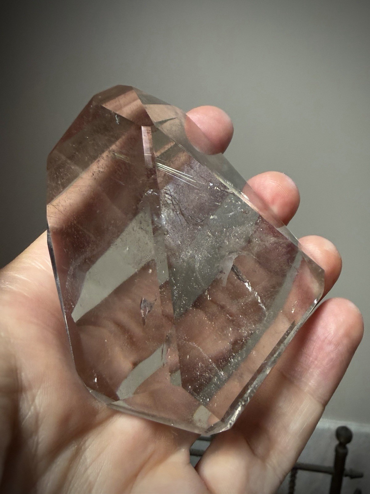 Gold Rutilated Quartz Crystal Optical Quartz Rutile Inclusion Quartz Polished
