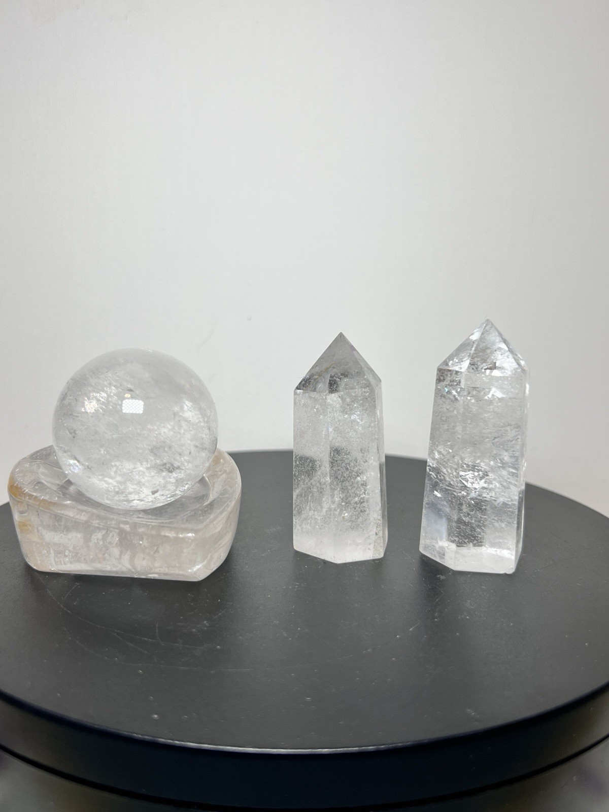 Clear Quartz 4 Piece Set – See description & pics for more details