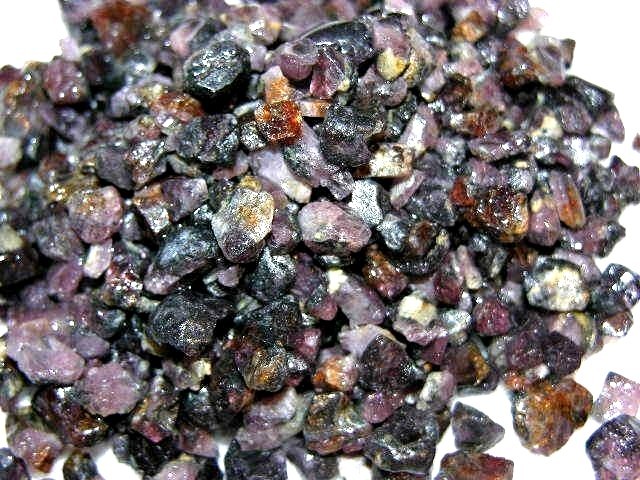 Spinel violet blue crystal Sri Lanka all natural 1/2 pound lots 3-9mm