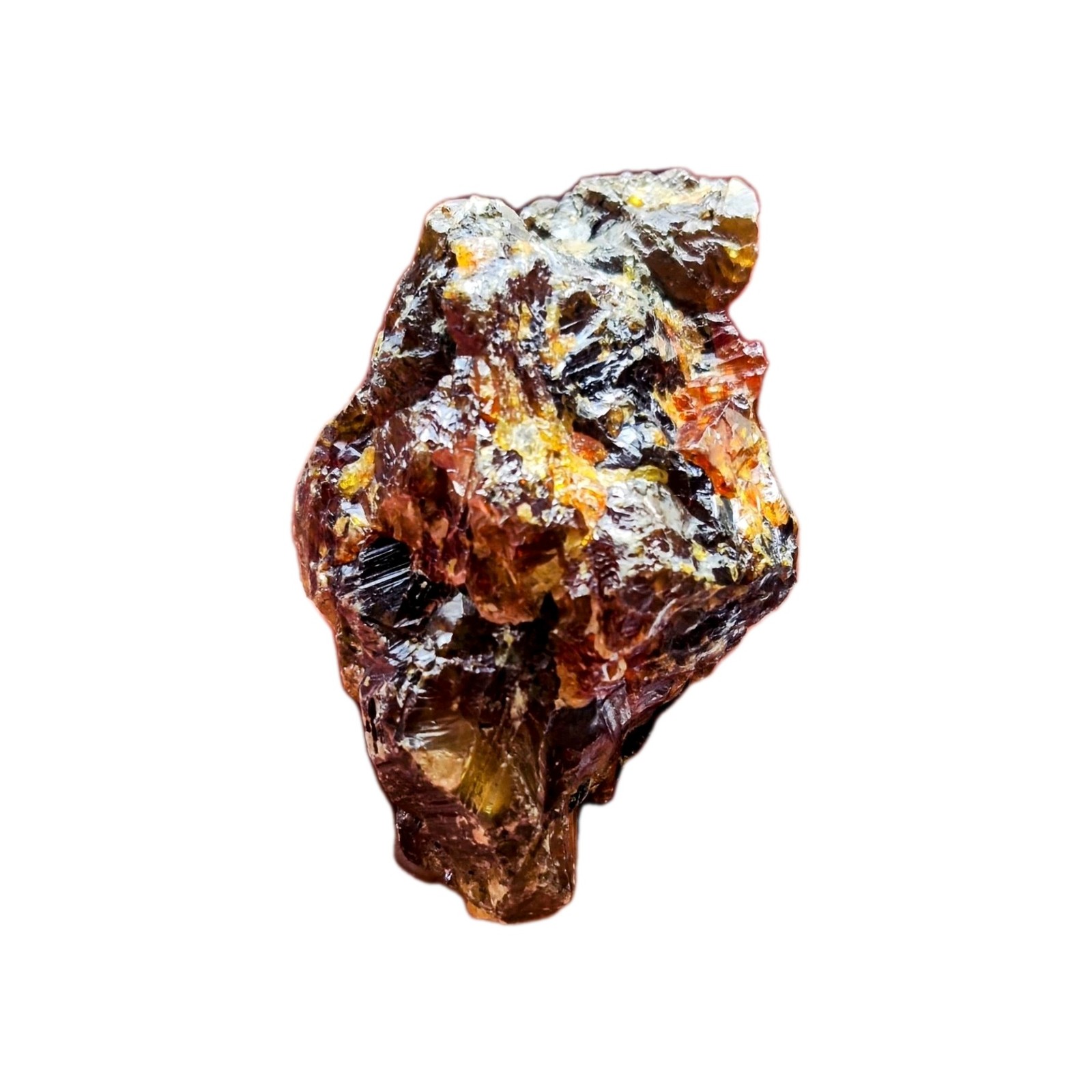 136.1 Grams INTENSE Red Orange SPHALERITE Crystal Specimen- Origin Spain