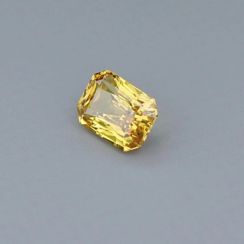 10.00 Earth Mined Natural Unheated Real Yellow Sapphire Loose Gemstone Certified