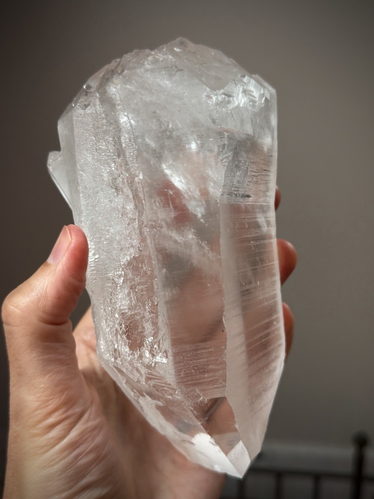 2.8LB Natural Lemurian Quartz Crystal Double Terminated Quartz Record Keeper