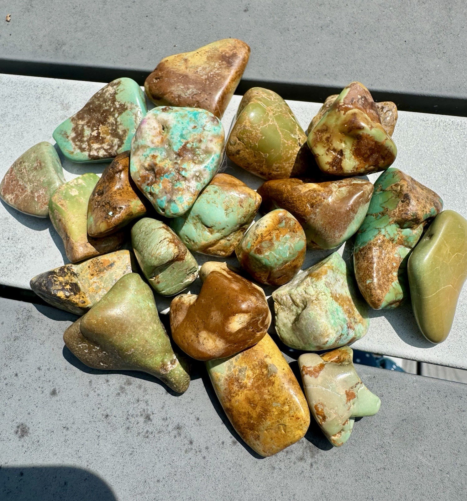 200 Grams If Turquoise Tumbles 21 Pieces