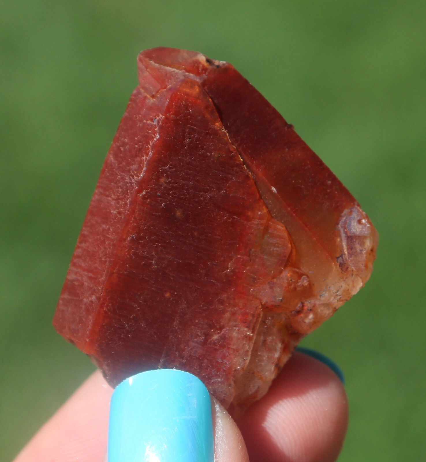 Red Quartz Ferruginous Quartz Crystal Cluster From Morocco 4.0 Cm’s