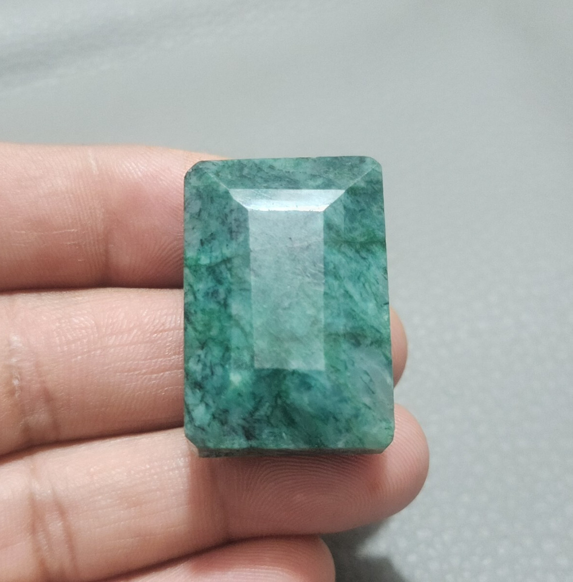 Rare AAA+ Green Brazilian Emerald Rectangle Shape Loose Gemstone Jewelry 145 Crt