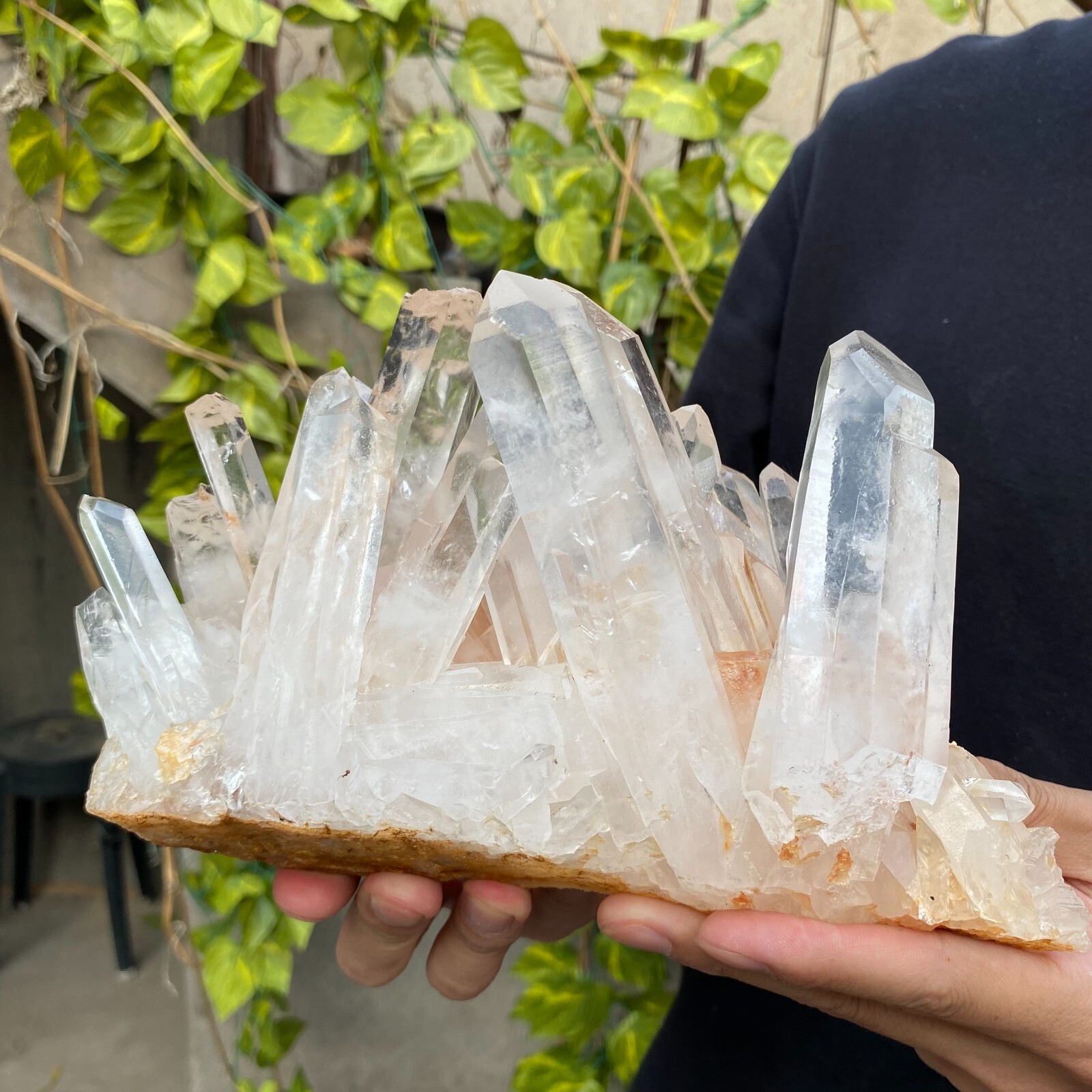 5.8lb Natural Clear White quart Crystal Cluster Raw Healing Specimen