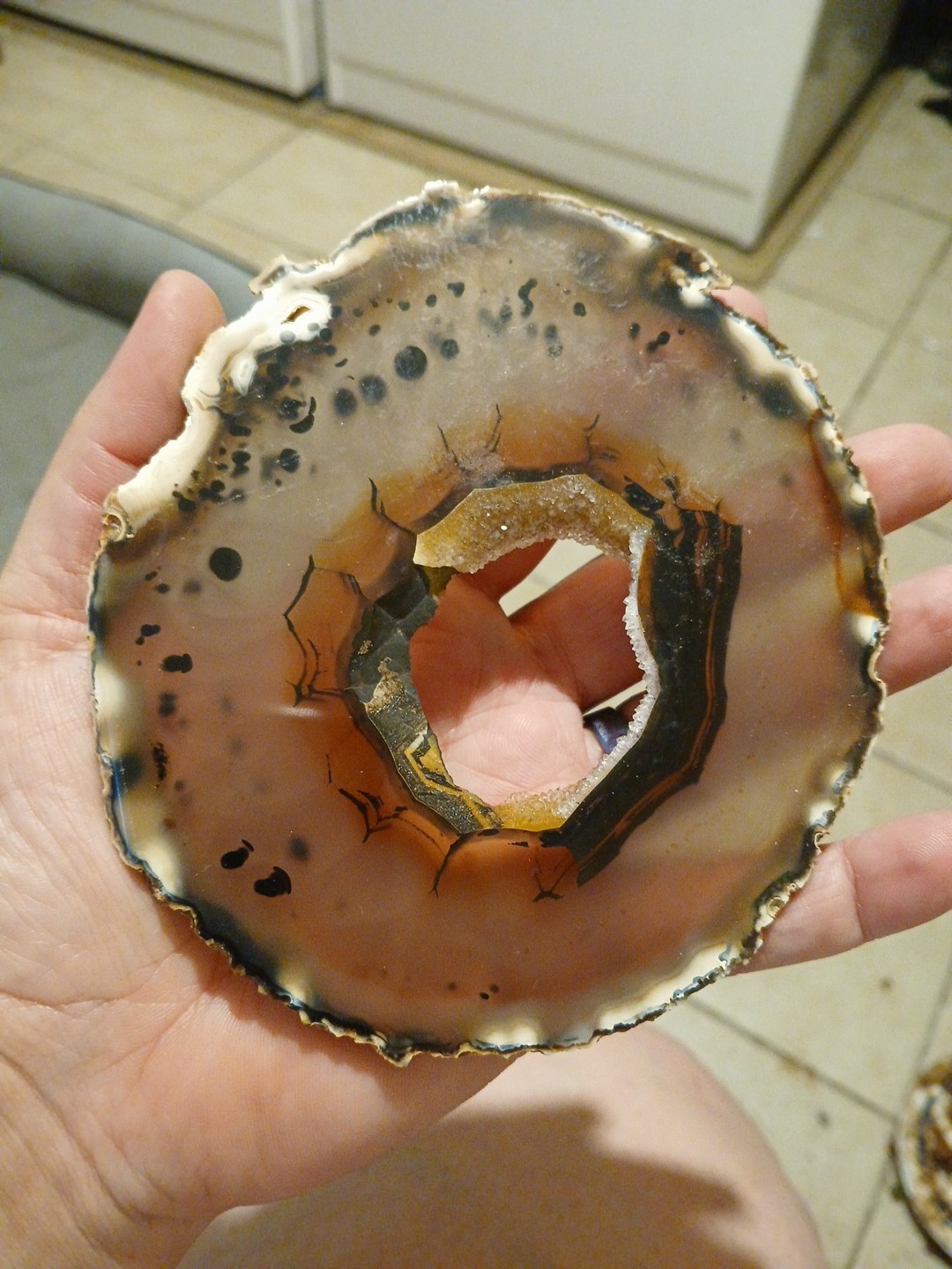 Crystal Slab Plam Size