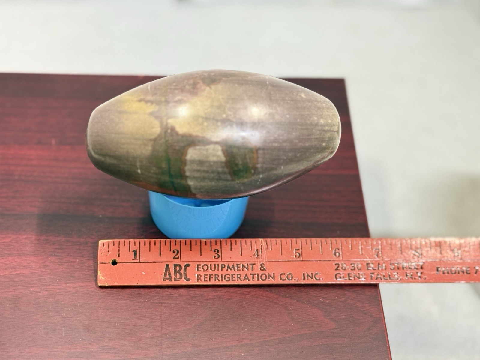 Shiva Lingam Stone Narmada River Tumbled 2lbs 9 Oz 6” Long 3” In Diameter