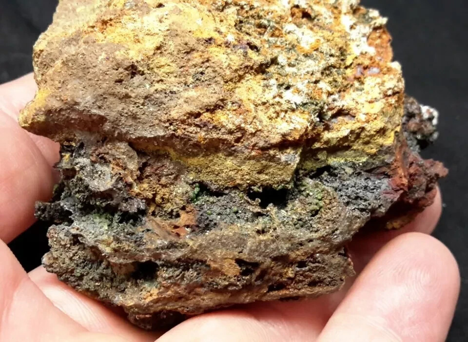 3″ CALCITE with Green MIMETITE from Chihuahua, Mexico