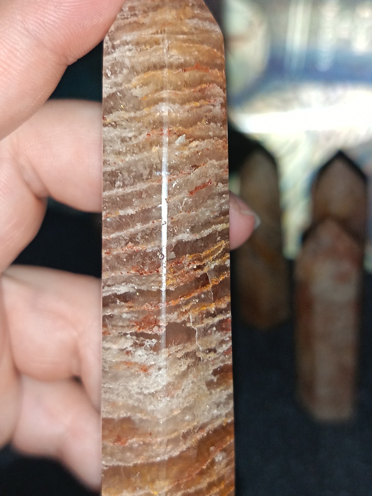 Garden Quartz (1000 Layer) Crystal Tower 8-9cm