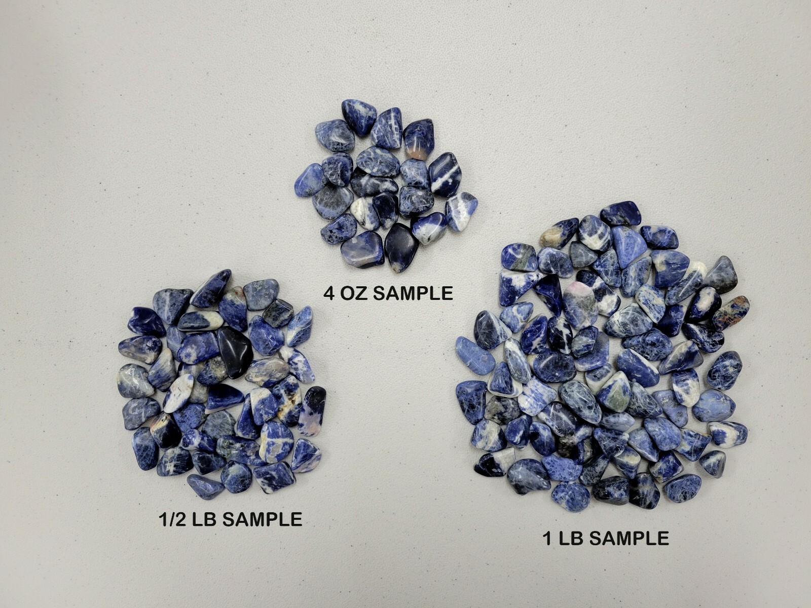Small Tumbled Sodalite Crystals Natural Healing Stone Gems Bulk for Pendants