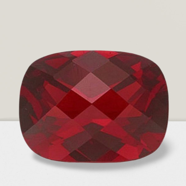 Garnet Cushion Cut Gemstone 6.1 Cts – 14×10 mm AAA+ Loose Gem