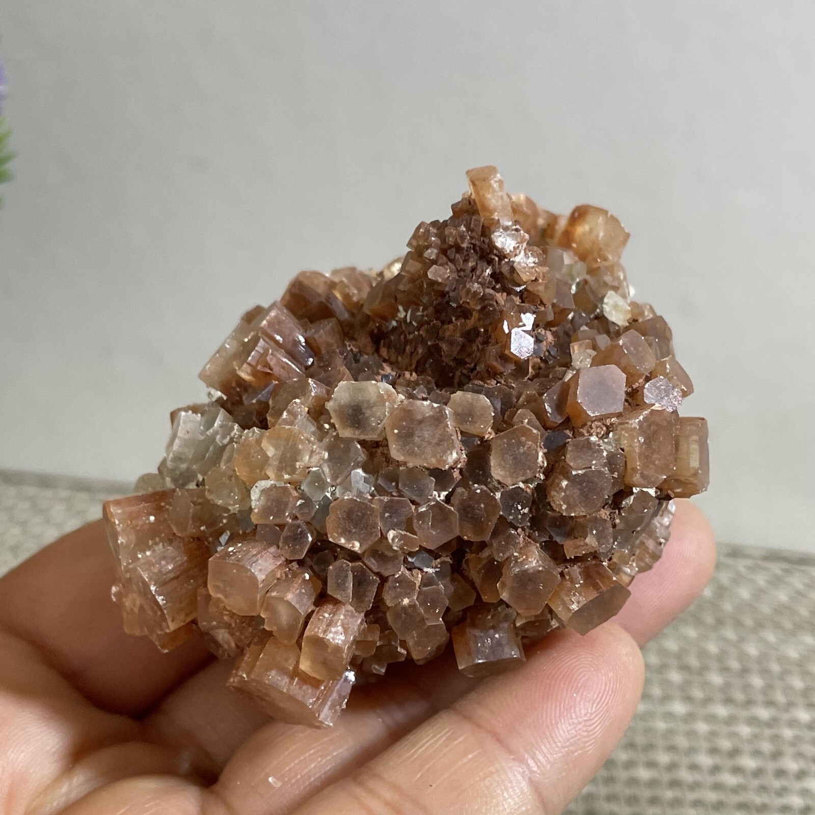136g NATURAL ROUGH RED ARAGONITE CRYSTAL CLUSTERS FROM MOROCCO