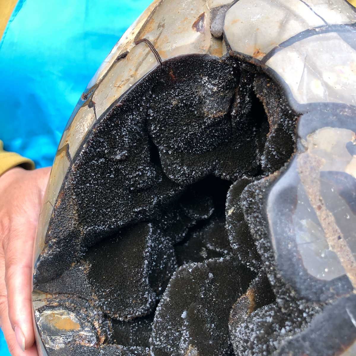 20.54KG Natural Turtle Back Stone Dragon Crystal Cave Crack Gem Healing 4346