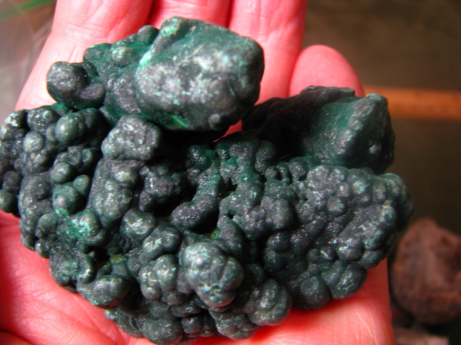 1/3lb 3×2.1×1.8inchs MALACHITE CLUSTER ROUGH JIANGSU 172g CHINA #203