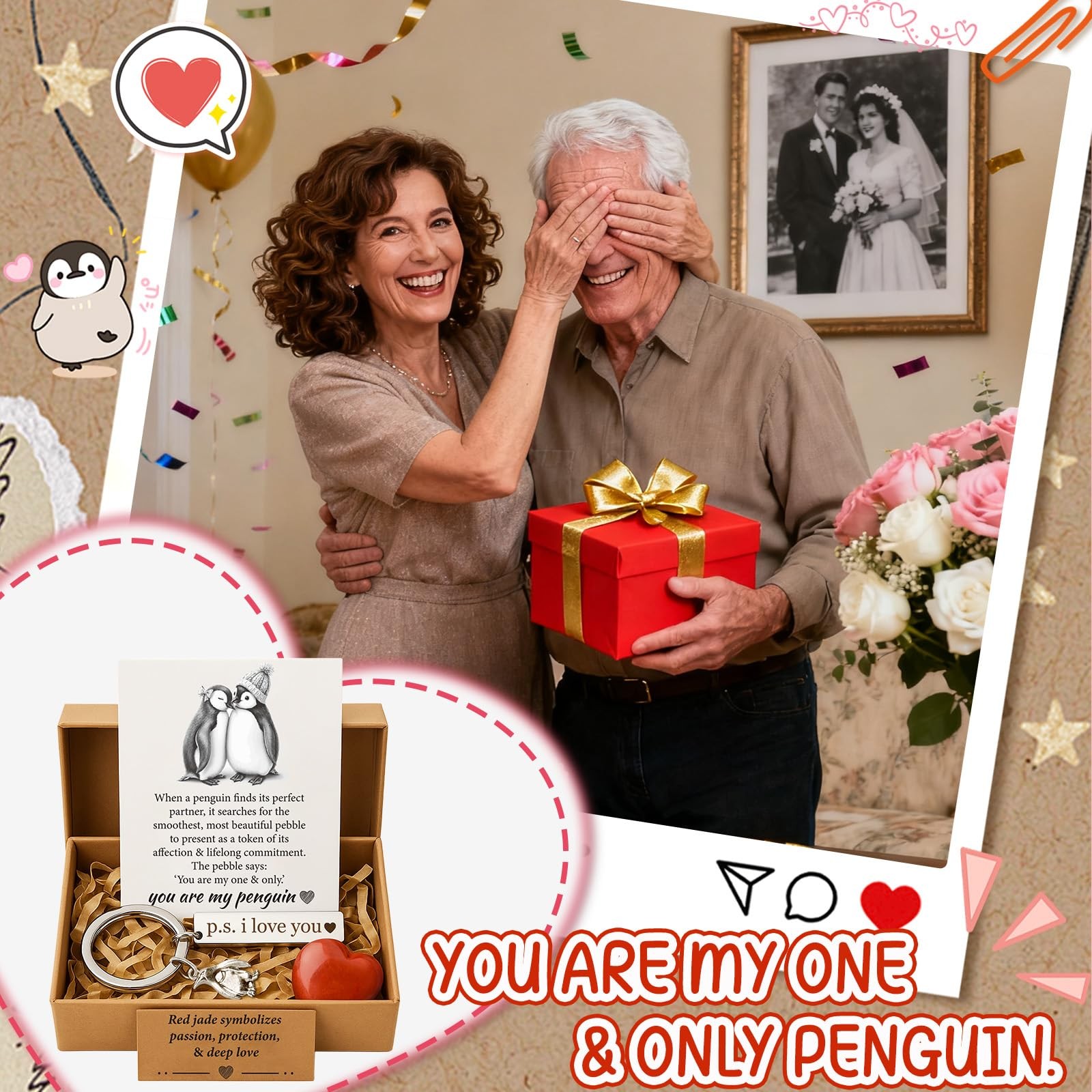 “Romantic I Love You Gifts for Her Him, Perfect for Anniversary Birthday”