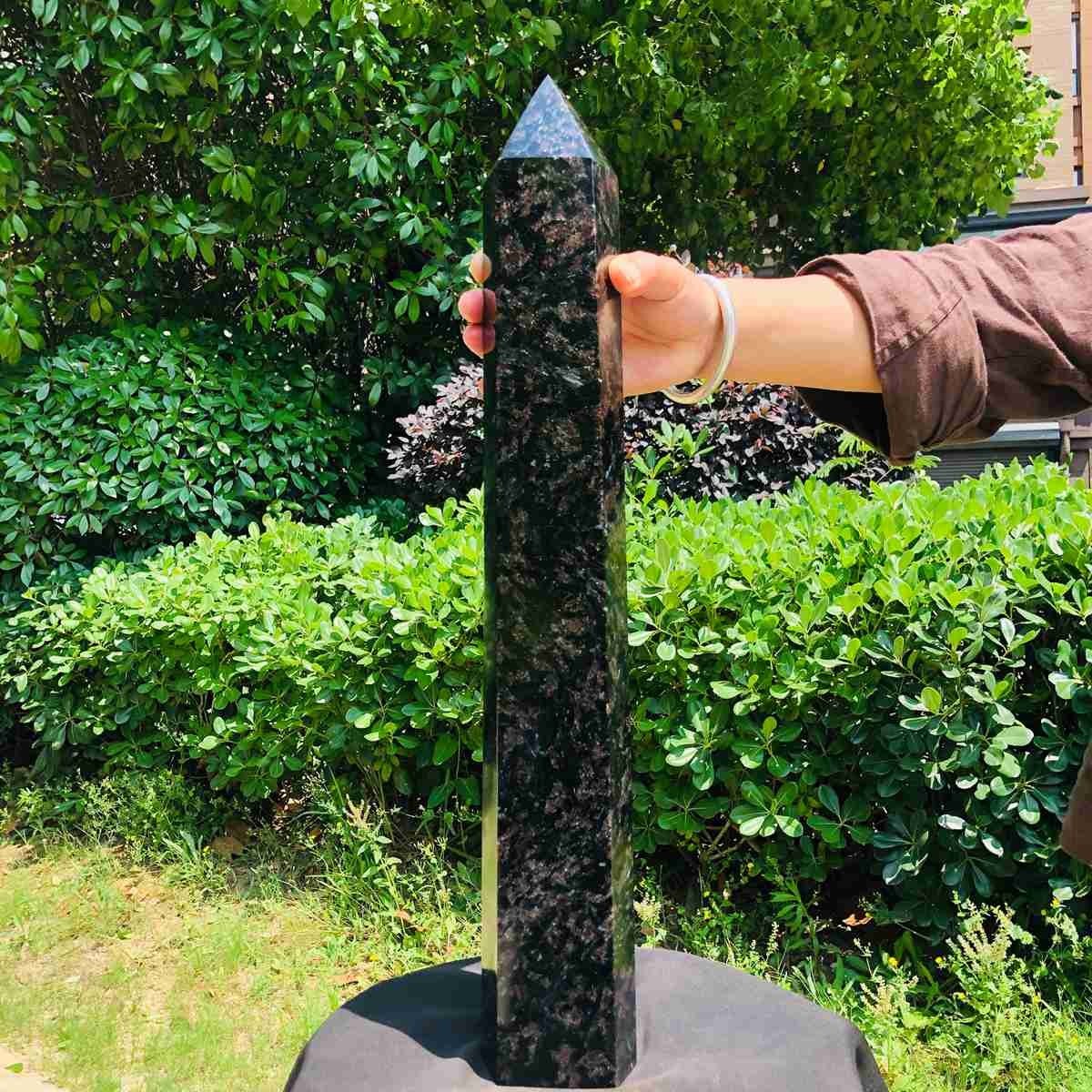 14.65LB Natural Fireworks Stone Obelisk Quartz Tower Crystal Wand Point Healing