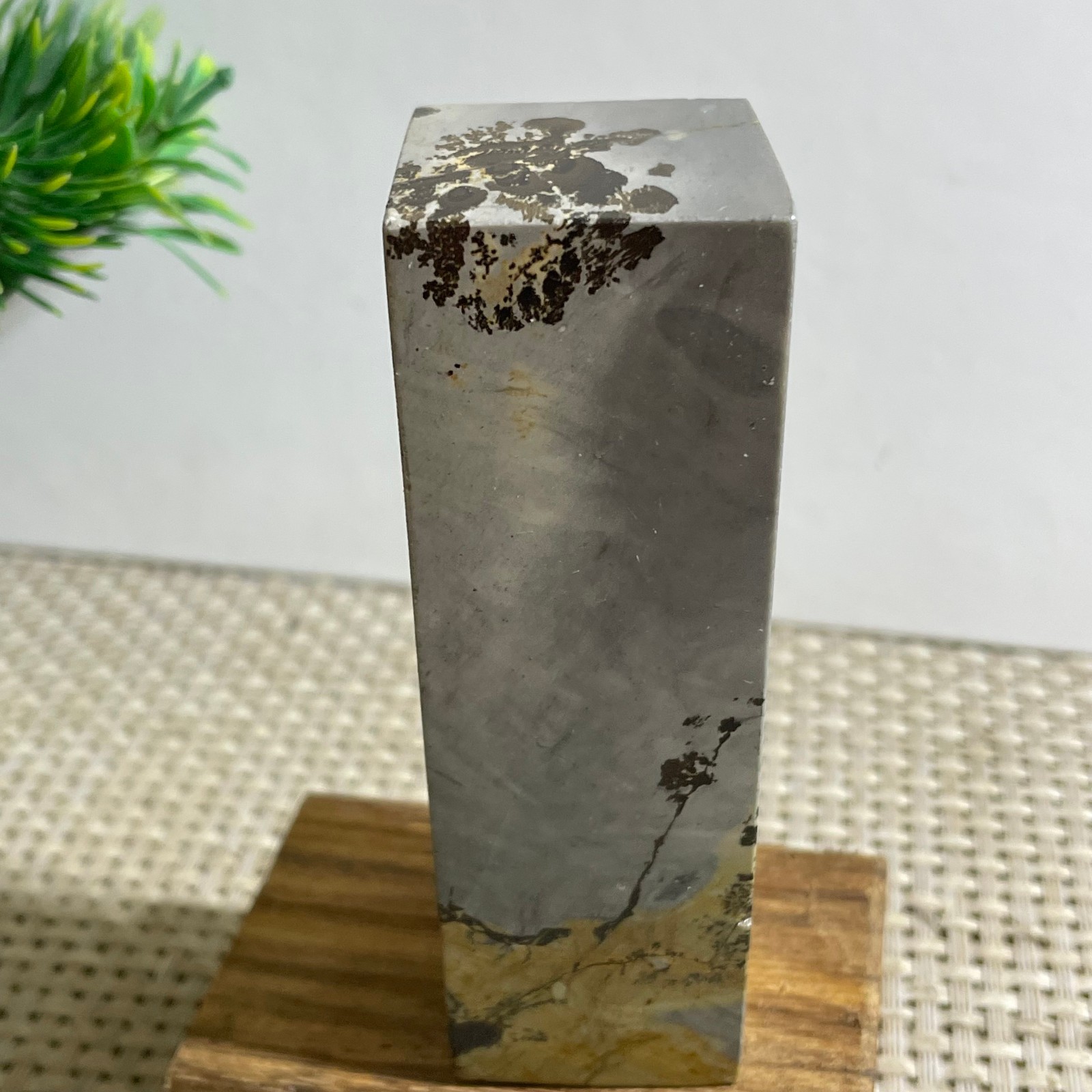 216g Beautiful Chinese Dendritic Limestone Picture Stone Guohua – Rare
