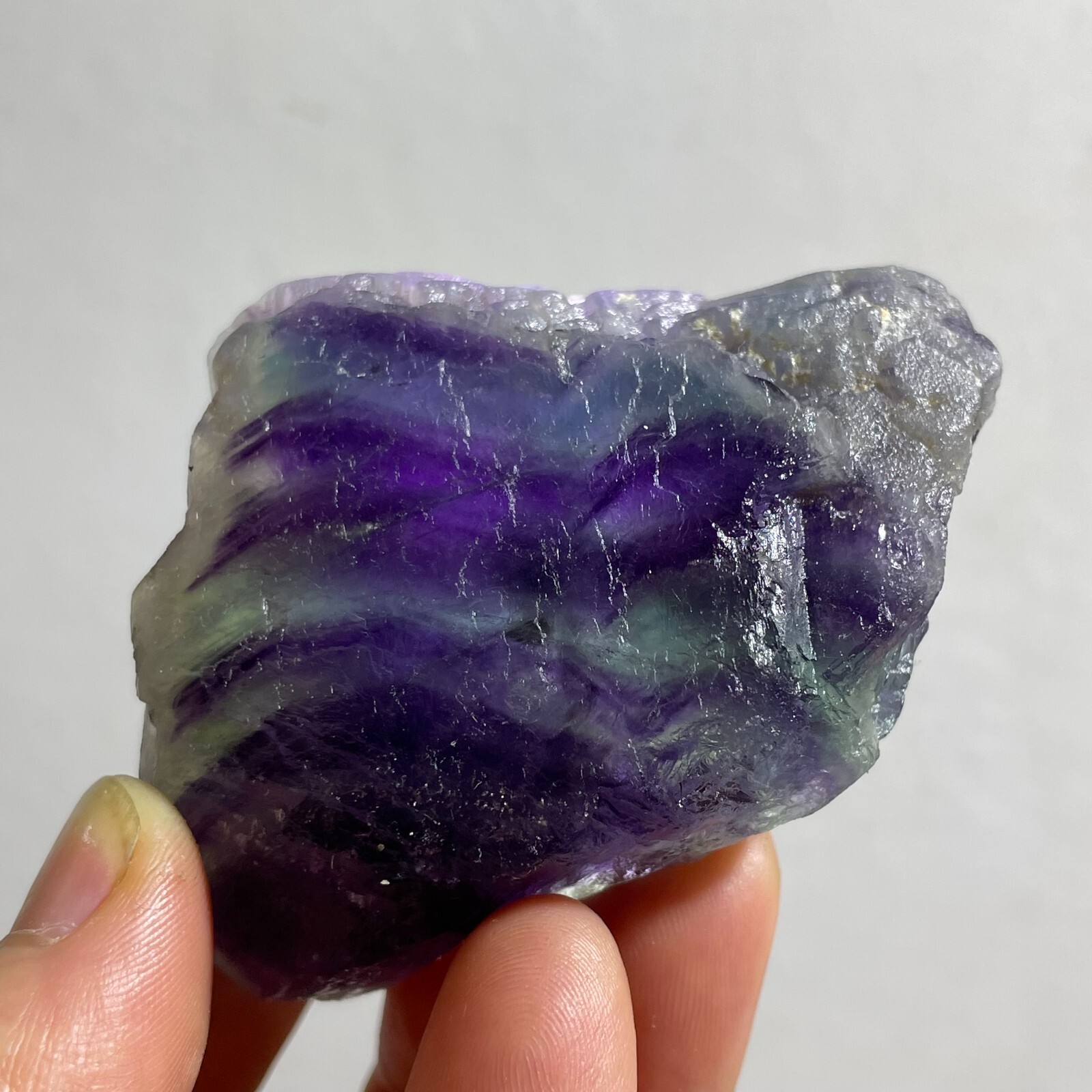 NATURAL color Cubic FLUORITE Quartz Crystal Cluster Mineral Specimen 169g h252