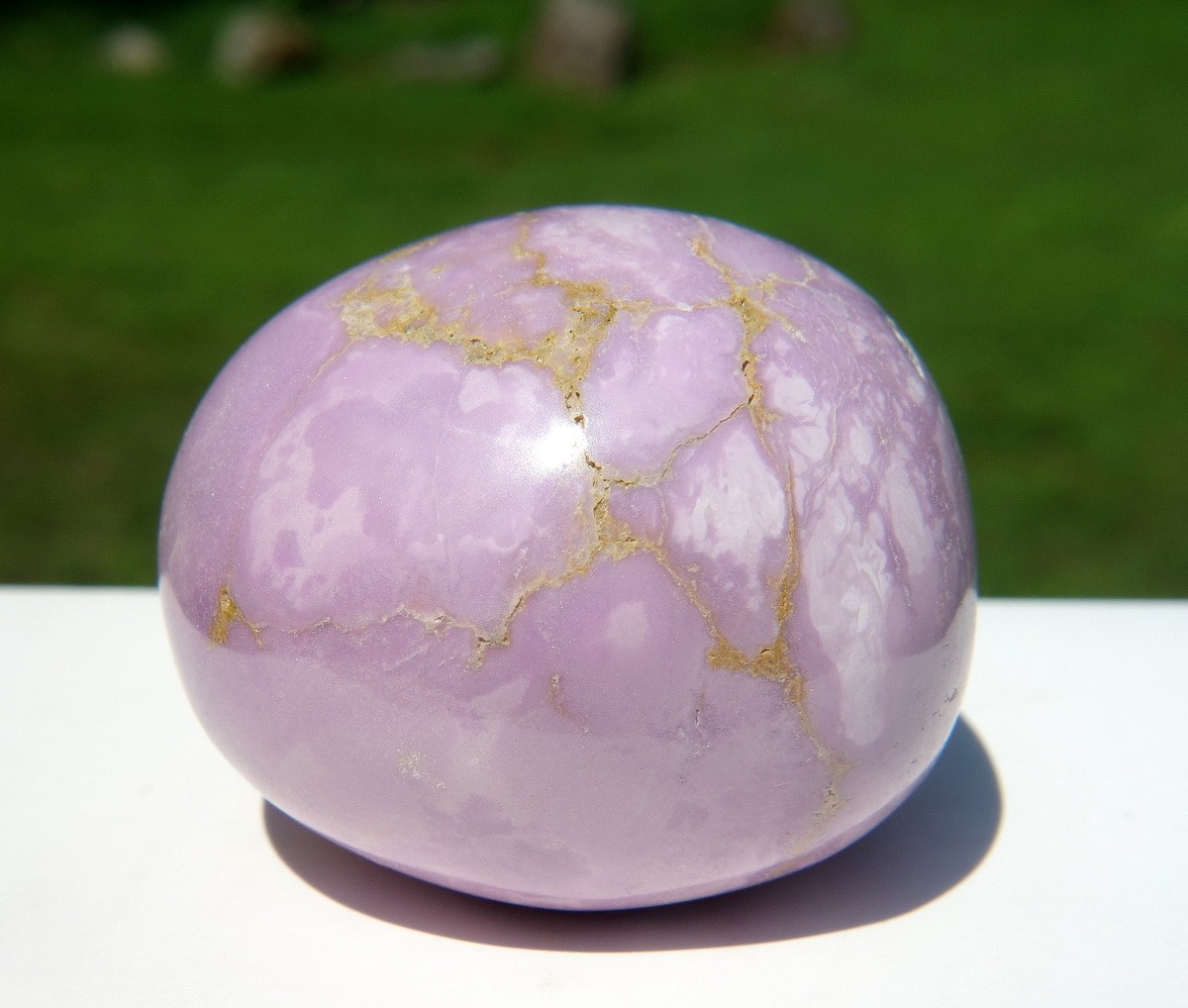 Phosphosiderite Palm Stone Peruvian Purple Large Tumbled