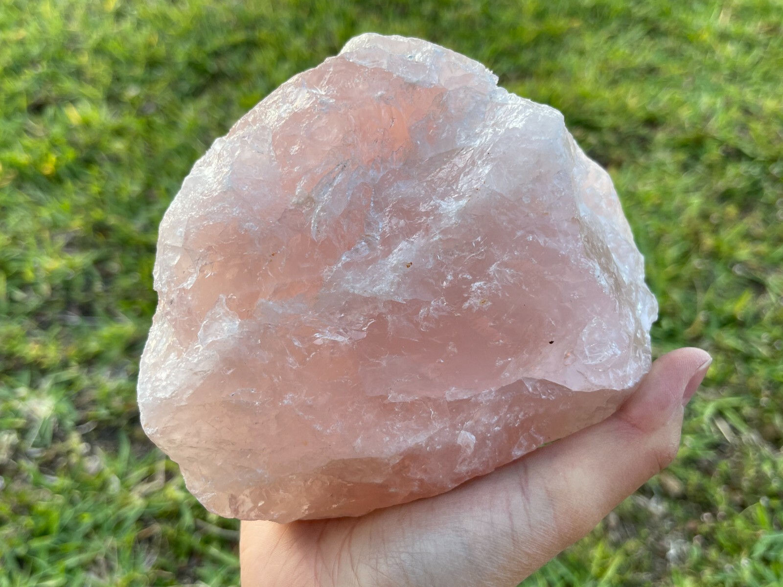 Large Rose Quartz Rough Natural Stones, 2.5″-6″ Raw Rose Quartz, Pick A Weight