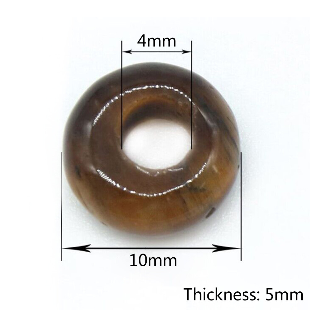 4mm Large Hole Rondelle Loose Charms European Beads for Bracelet Jewelry Making