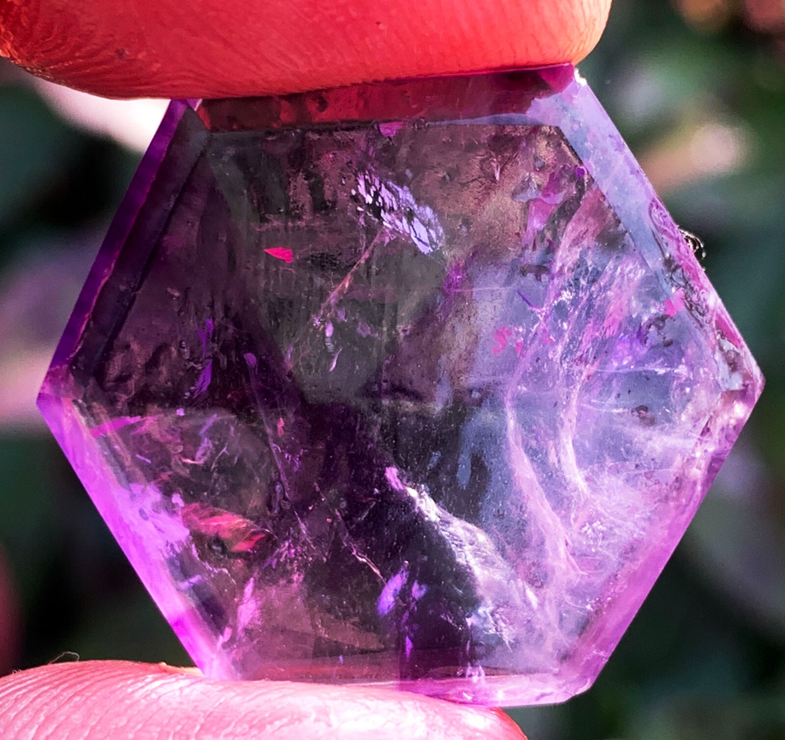 43CT WOW! Boutique Natural Trapiche Star Super Seven Amethyst Specimen ie2949