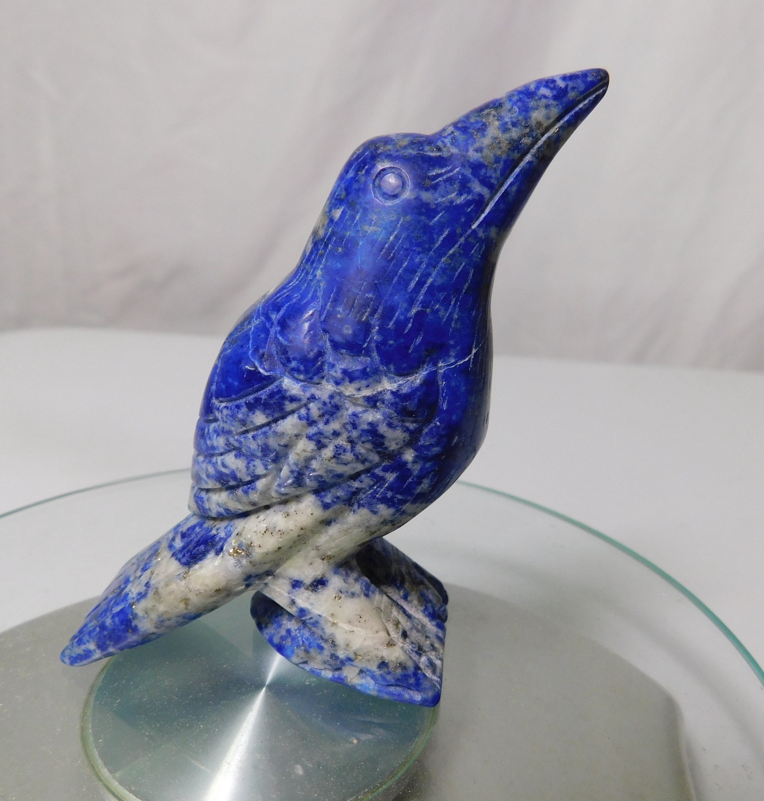 1pc Natural lapis lazuli bird raven Crystal animal carving Healing Home decor
