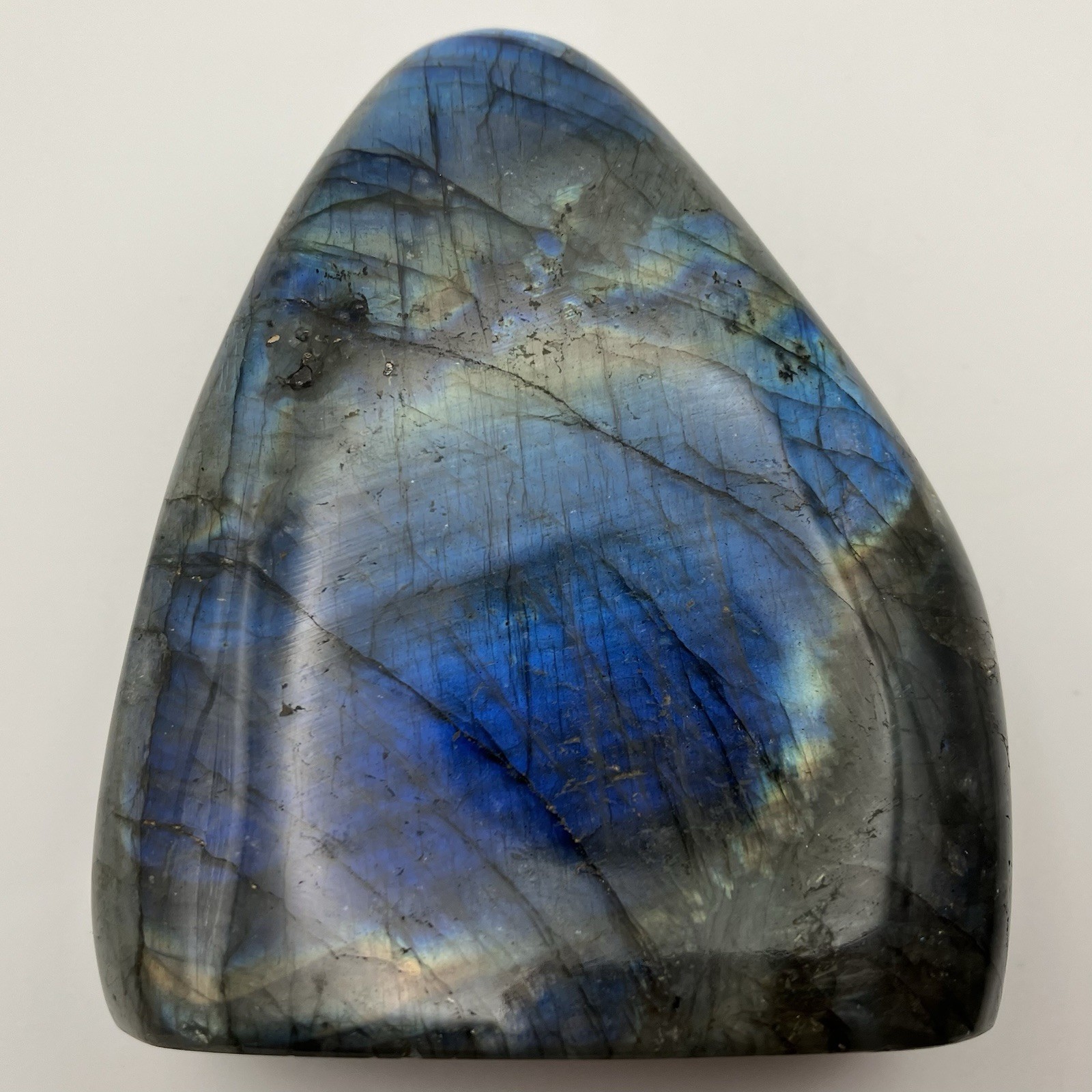 99mm XL 1+LB Rainbow Labradorite Freeform Tower Crystal Gemstone Specimen 504g