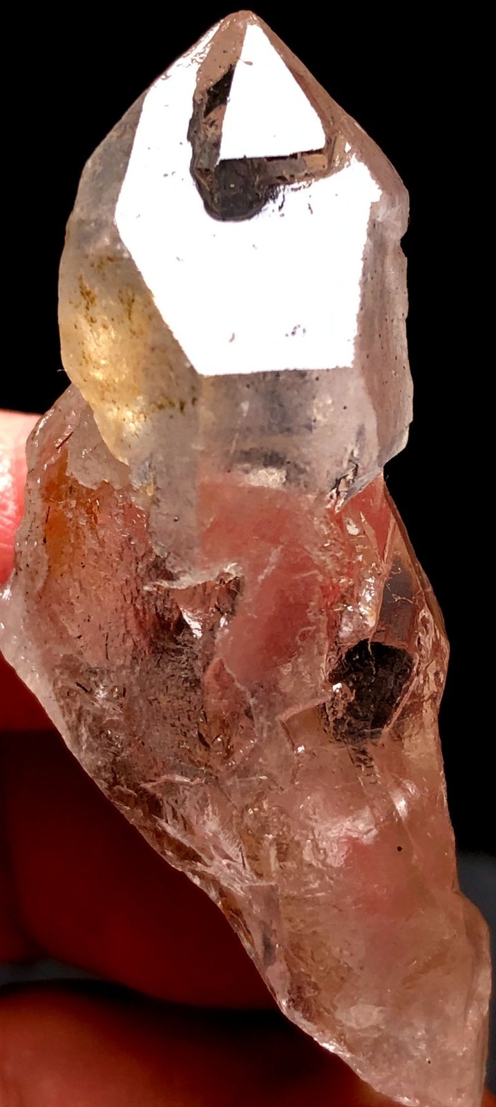 22g 1PC Himalayan RARE RAW Natural Lemurian Quartz Lemuria Crystal Point t879