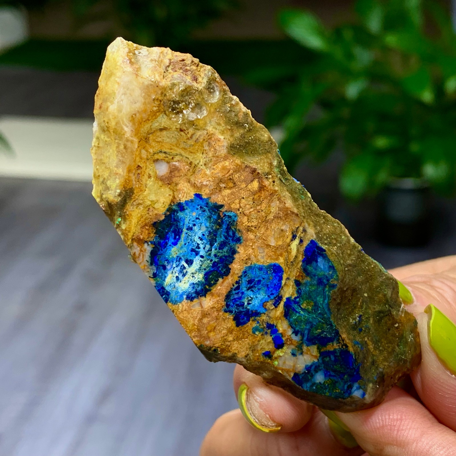 27G BEST Natural Celestite/Malachite Crystal Mineral Specimen/Brazil