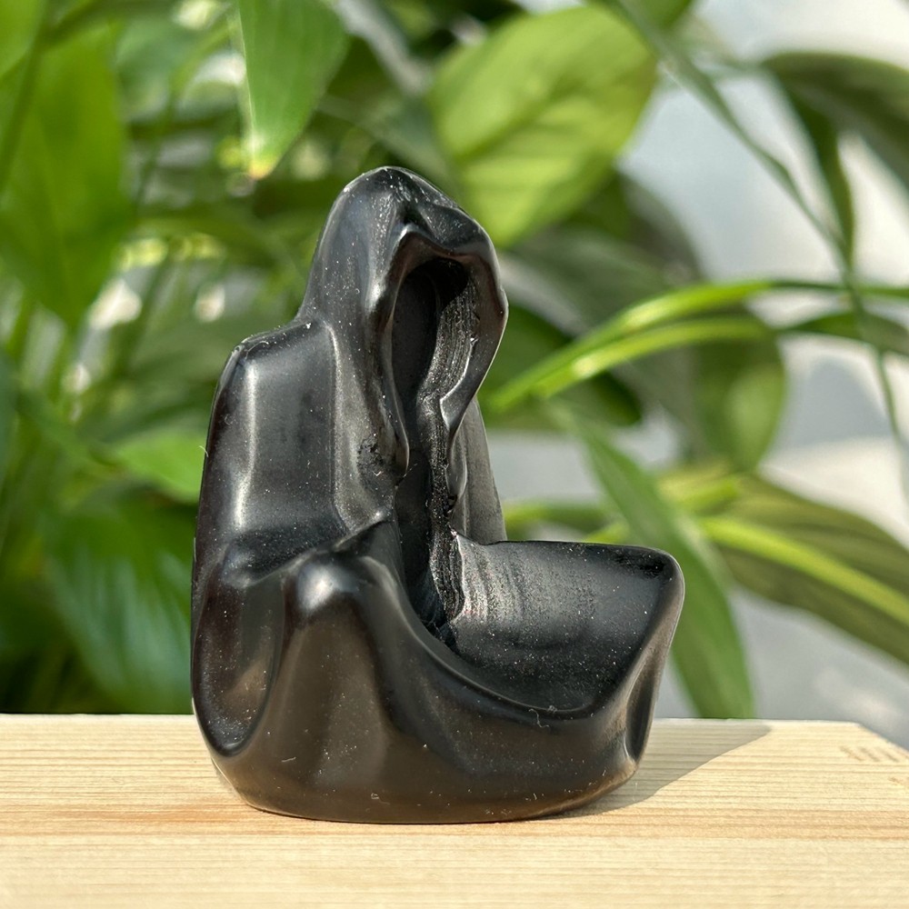 2″ Natural Obsidian Quartz Carved Quartz Crystal Skull Reiki Healing Gift 1pc