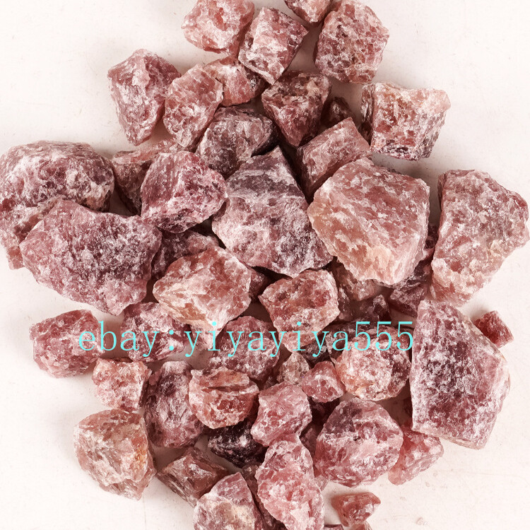 Natural Red Strawberry Crystal Raw Ore Crystal Demagnetized Crushed Stone