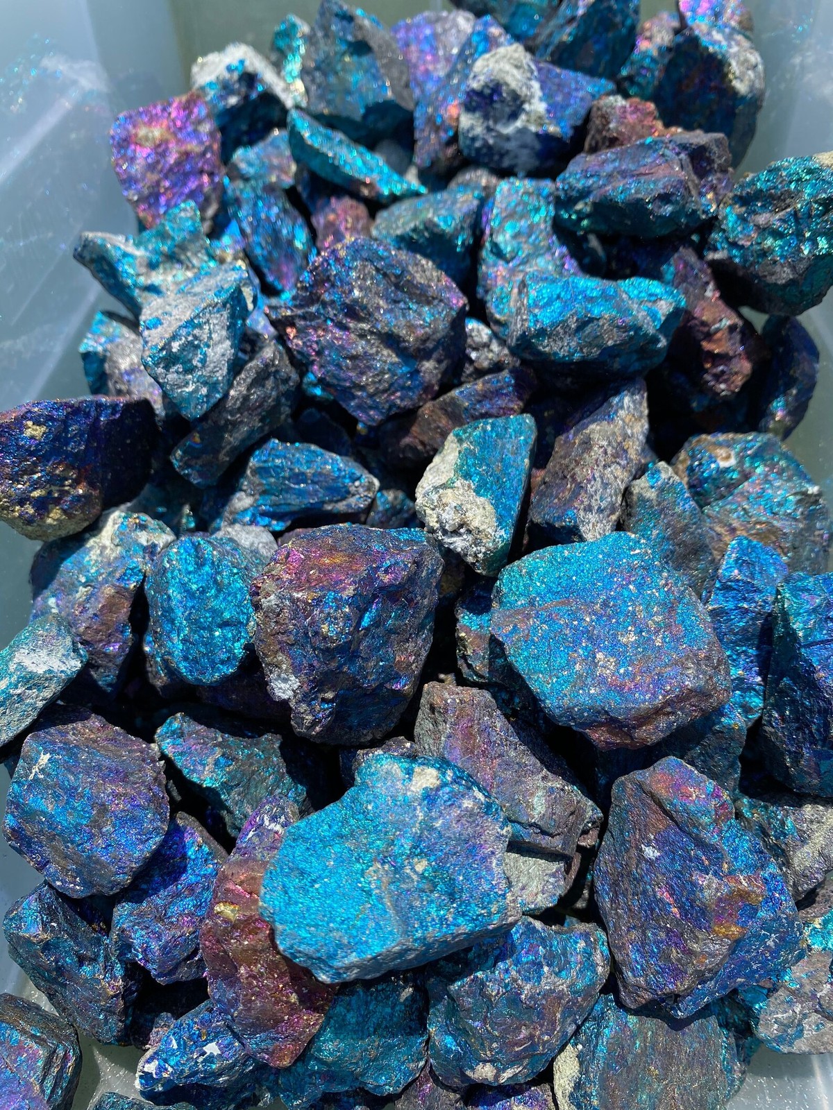 Raw Peacock Ore Stone, Rough Rainbow Chalcopyrite Stone, Natural Stone