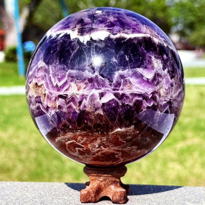 3.79LB Natural Dreamy Purple Crystal Ball – Quartz Crystal Energy Sphere