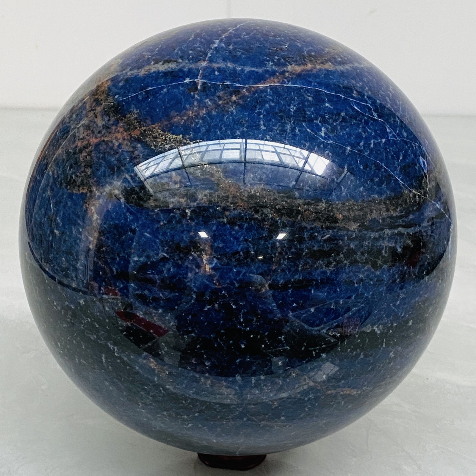Blue Sodalite Ball Sphere Healing Crystal Natural Gemstone Quartz Stone 15.65LB