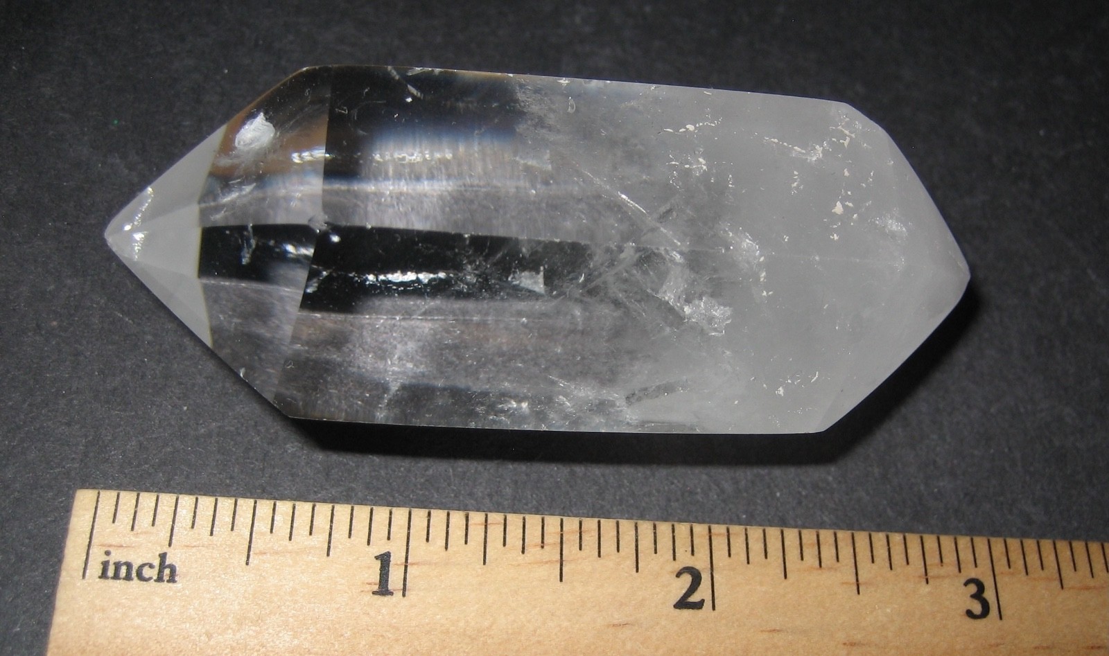 3″x1.35″ POLISHED DOUBLE TERMINATED NATURAL MANIFESTATION QUARTZ CRYSTAL 97g *2
