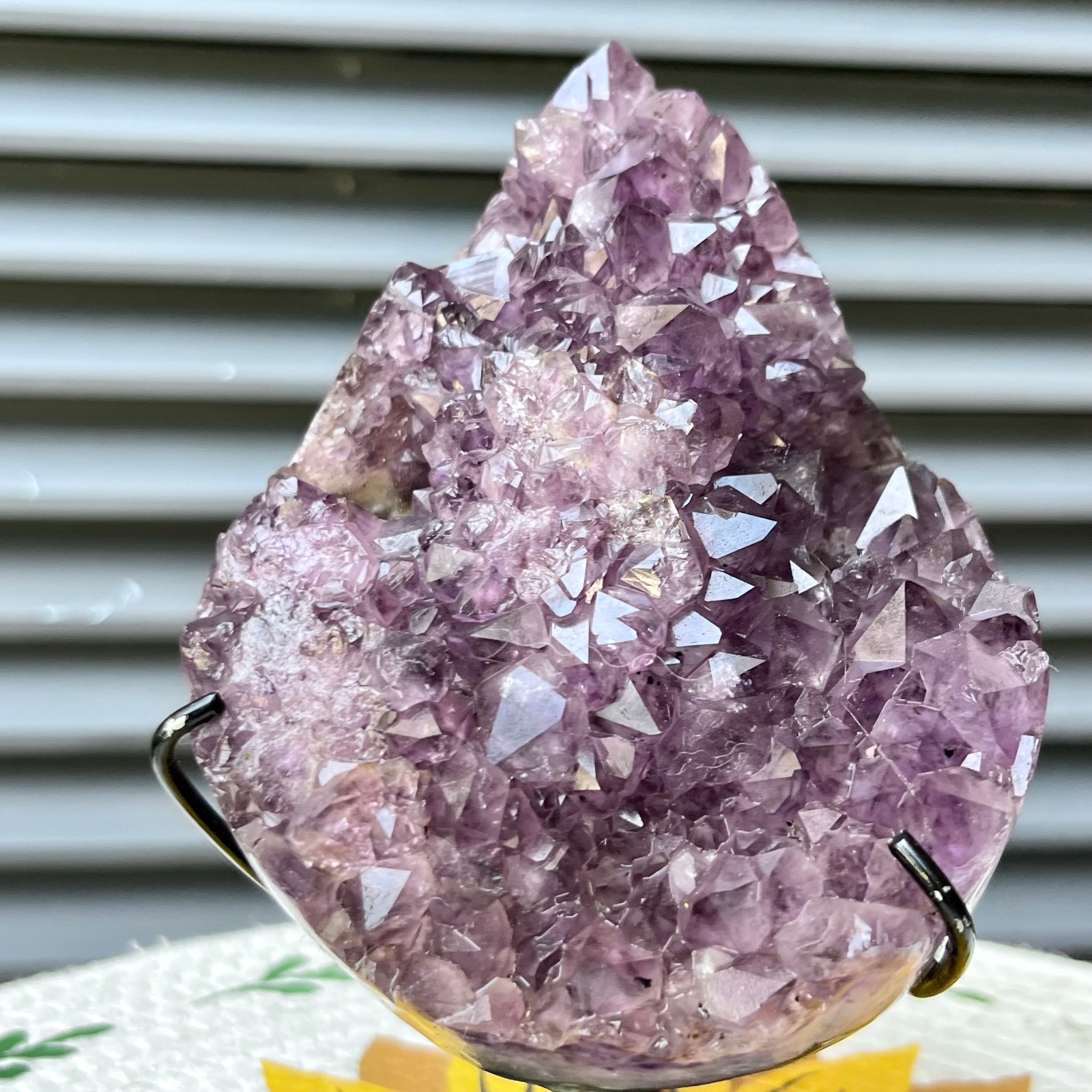 2.8 lb Natural Purple Amethyst teardrop Cluster Holiday Gift Home Office Decor