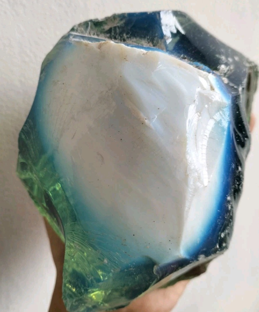 1175 Grams Aqua Green, White, Blue Raw Monatomic Andara Crystal AQ04