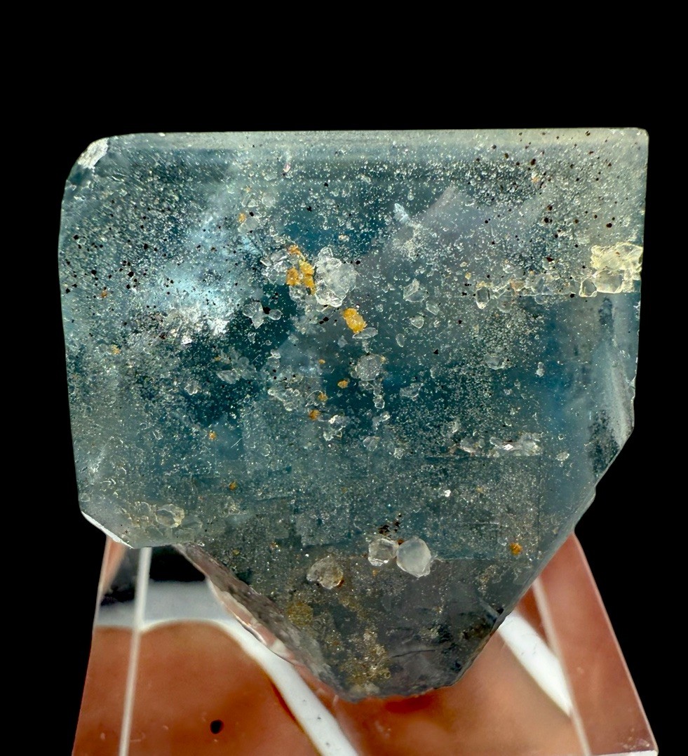 Phantom Blue & Yellow Fluorite & Quartz : Anna Mine . Schwarzwald , Germany 🇩🇪