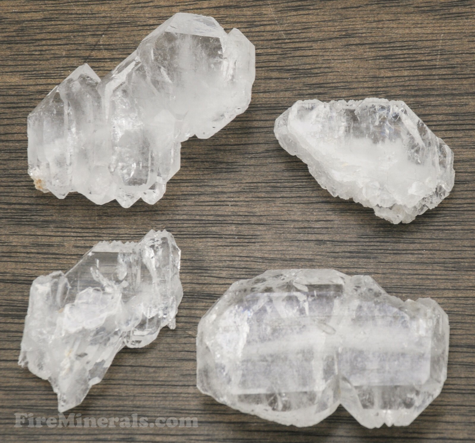 Faden Quartz CRYSTALS Flat Elestial Double+ Terminations Recovery Healing Stones