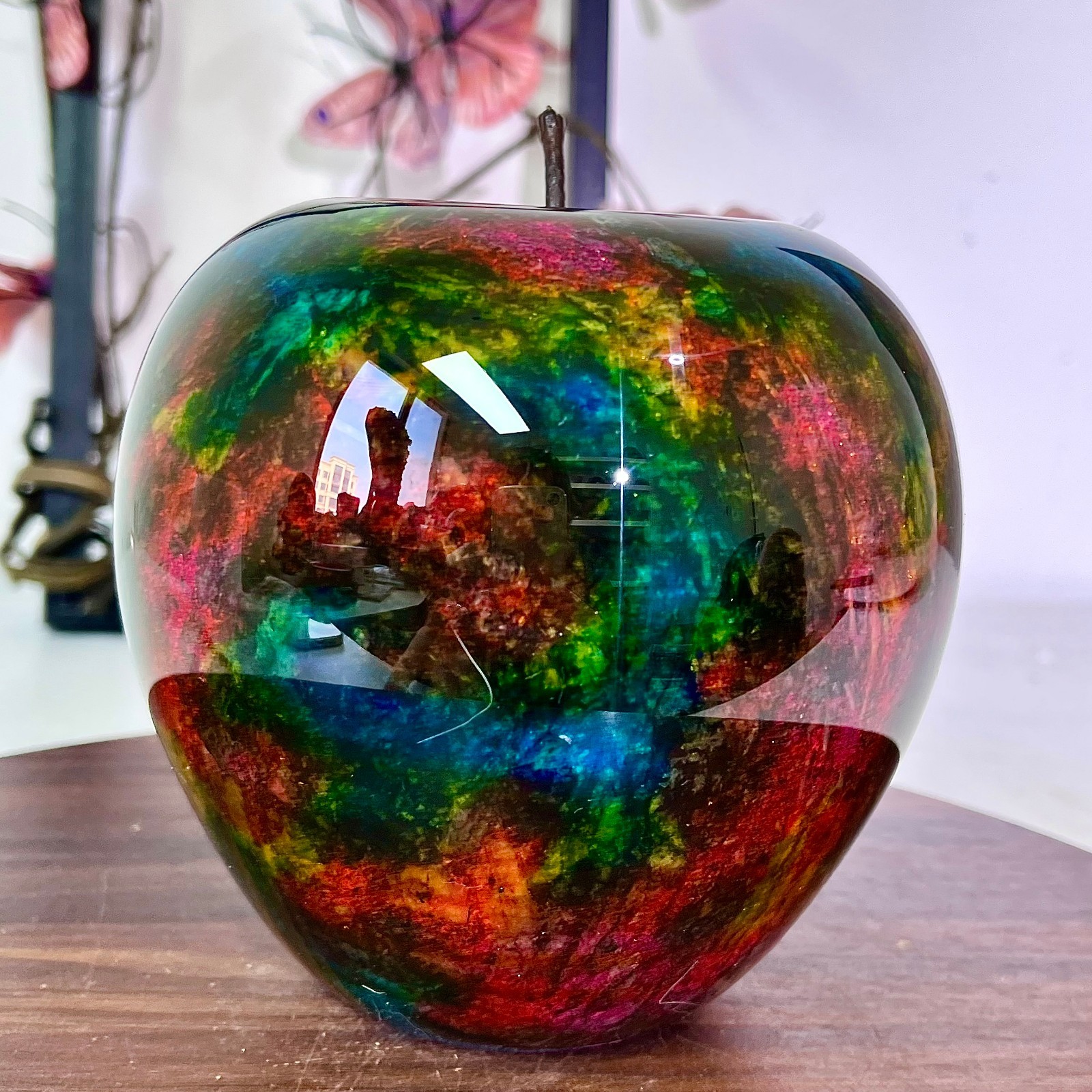7.25LB Rare natural Taiwan, China rainbow apple