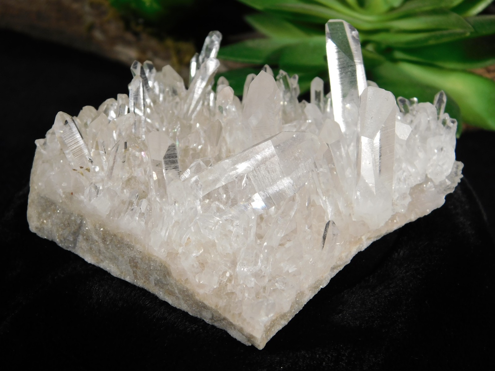 SUPER! TRANSLUCENT Quartz Crystal Cluster Collier Creek ARKANSAS 93.3gr