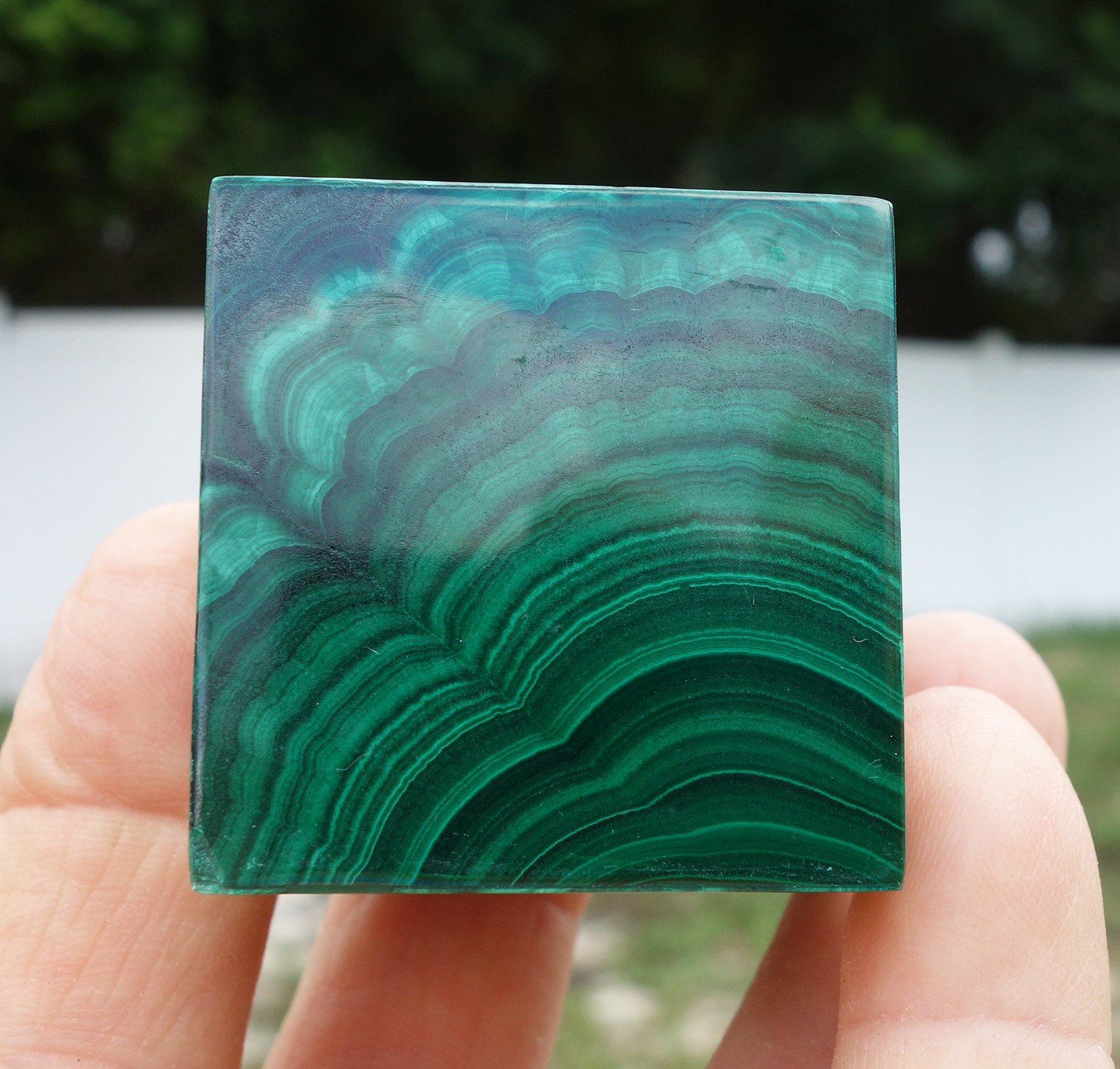 Solid Green MALACHITE CUBE Crystal South Africa For Sale